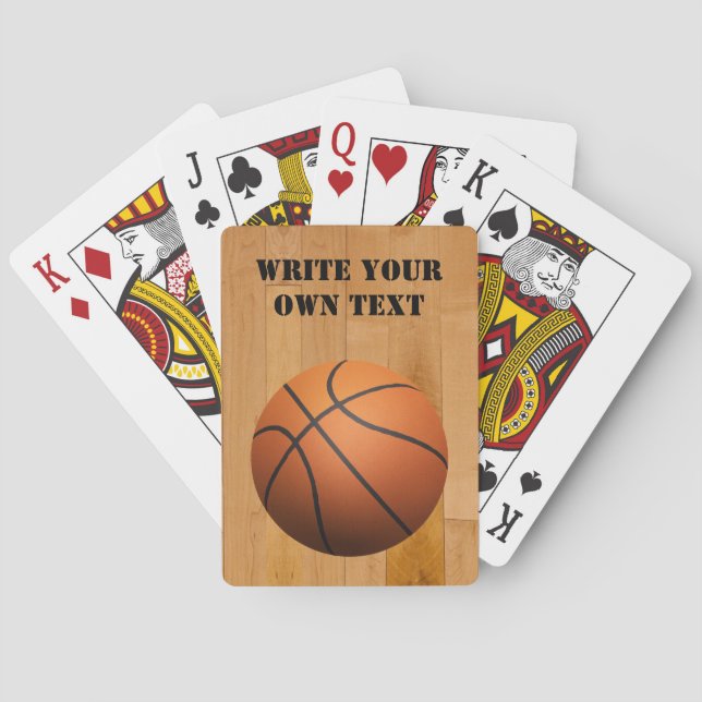 Baraja De Cartas Baloncesto - Escribe tu propio texto (Reverso)