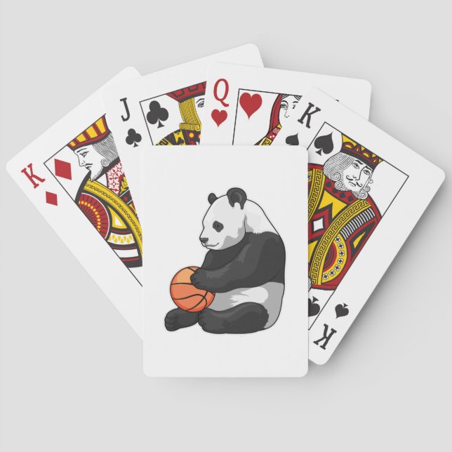 Baraja De Cartas Baloncesto Panda (Reverso)