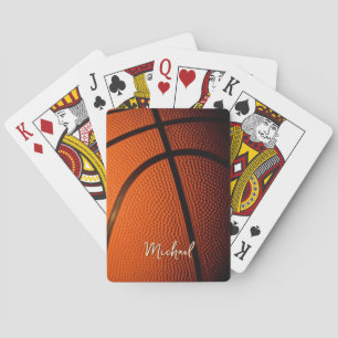 Baraja De Cartas Baloncesto Reemplazar Nombre Personalizable