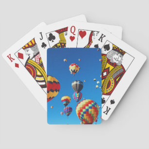 Baraja De Cartas Balones de aire caliente cielo azul
