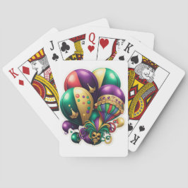 BARAJA DE CARTAS BALONES DE GRAS MARDI DE COLORES BRILLANTES