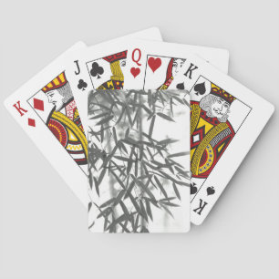 Baraja De Cartas Bambú de estilo Art Deco (sumi-e)