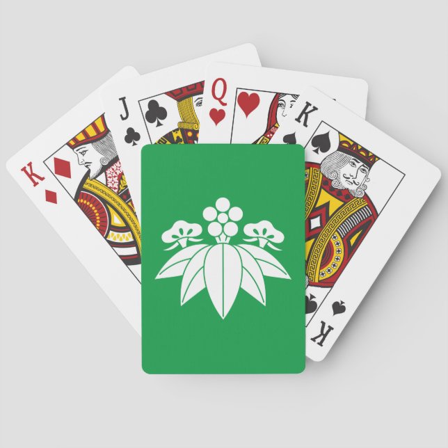 Baraja De Cartas Bambú de pino al estilo gentiano (Reverso)