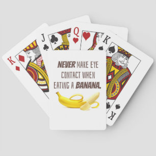 Baraja De Cartas BANANA Gracioso regalo NUNCA hacer contacto visual