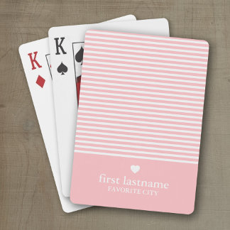 Baraja De Cartas Bandas modernas con monograma de alta escala de co
