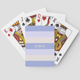 Baraja De Cartas Bandas Patrón personalizado monograma tarjetas de 