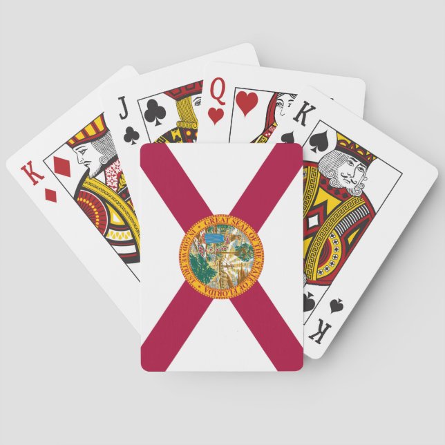 BARAJA DE CARTAS BANDEIRA DA FLÓRIDA (Reverso)