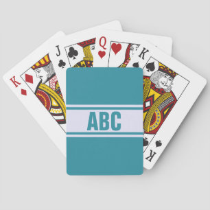 Baraja De Cartas Bandejas anchas personalizados iniciales jugando c