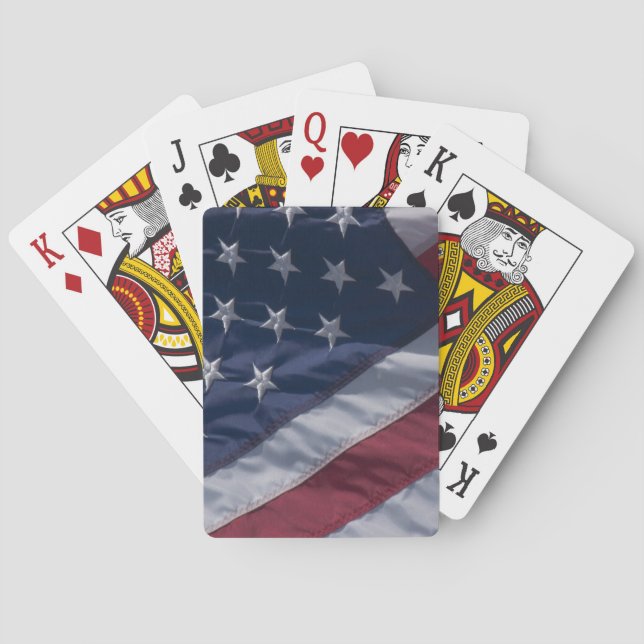 Baraja De Cartas Bandera americana (Reverso)