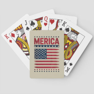 Baraja De Cartas Bandera Americana 4 de Julio Merica