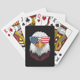 Baraja De Cartas Bandera Americana Águila Patriótica 4 De Julio
