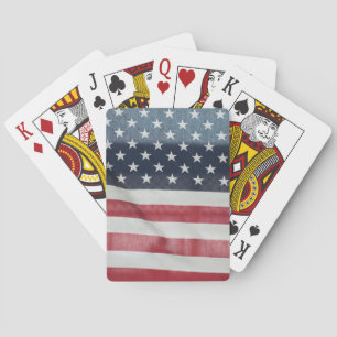 Baraja De Cartas Bandera Americana en la Feria del Condado de Susse