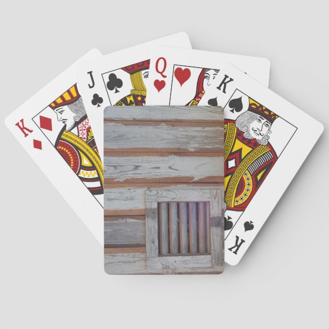 Baraja De Cartas Bandera americana rústica (Reverso)