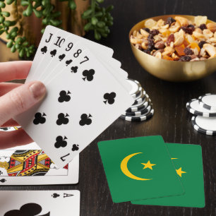 Baraja De Cartas Bandera antigua de Mauritania