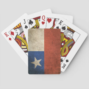 Baraja De Cartas Bandera apenada vintage de Chile