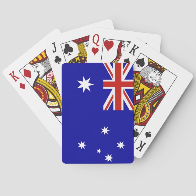 Baraja De Cartas Bandera australiana (Reverso)