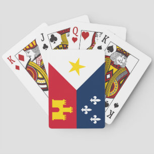 Baraja De Cartas Bandera de Acadiana, Luisiana