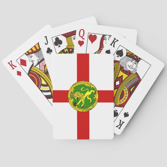 Baraja De Cartas Bandera de Alderney Patriótica (Reverso)