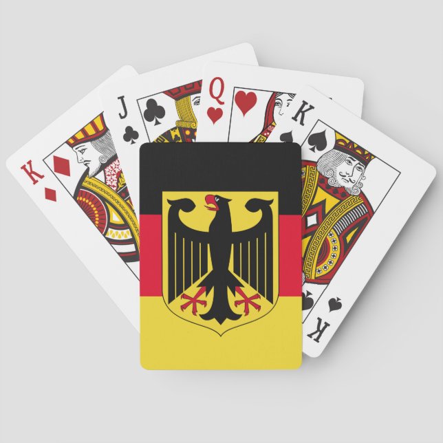 Baraja De Cartas Bandera de Alemania (Reverso)
