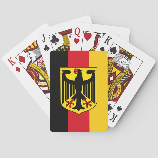 Baraja De Cartas Bandera de Alemania (Reverso)