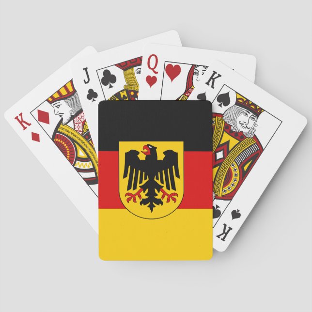 Baraja De Cartas Bandera de Alemania (Reverso)
