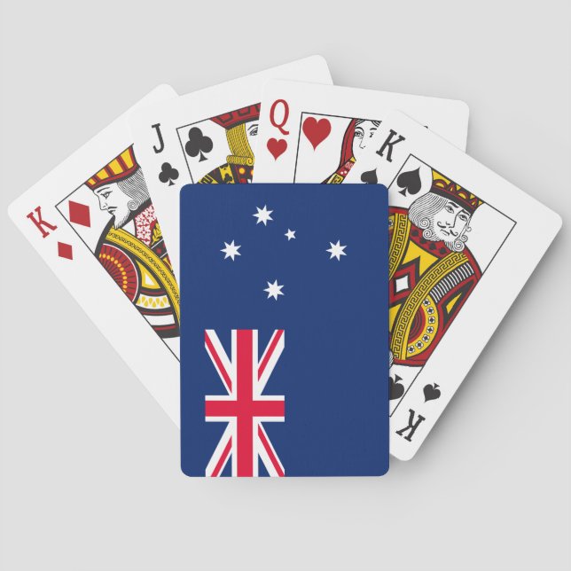 Baraja De Cartas Bandera de Australia (Reverso)