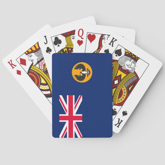 Baraja De Cartas Bandera de Australia del Sur (Estado de Australia) (Reverso)