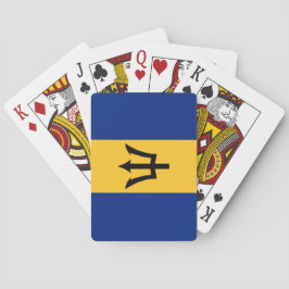 Baraja De Cartas Bandera de Barbados (Barbados) (Bajan)