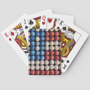 Baraja De Cartas Bandera de Béisbol Americana