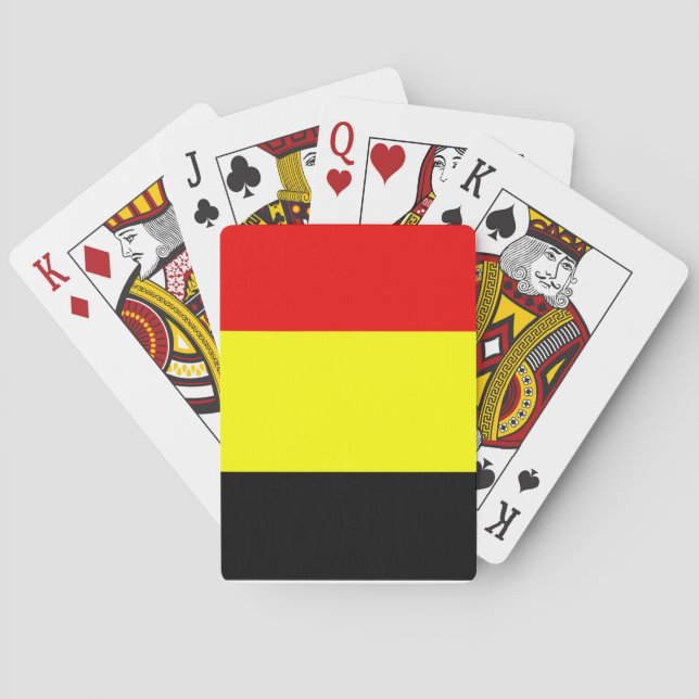 Baraja De Cartas Bandera de Bélgica (Reverso)