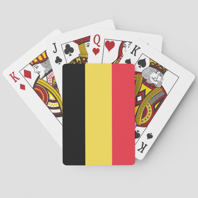 Baraja De Cartas Bandera de Bélgica (Reverso)