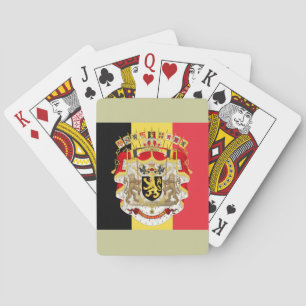 Baraja De Cartas Bandera de Bélgica y COA