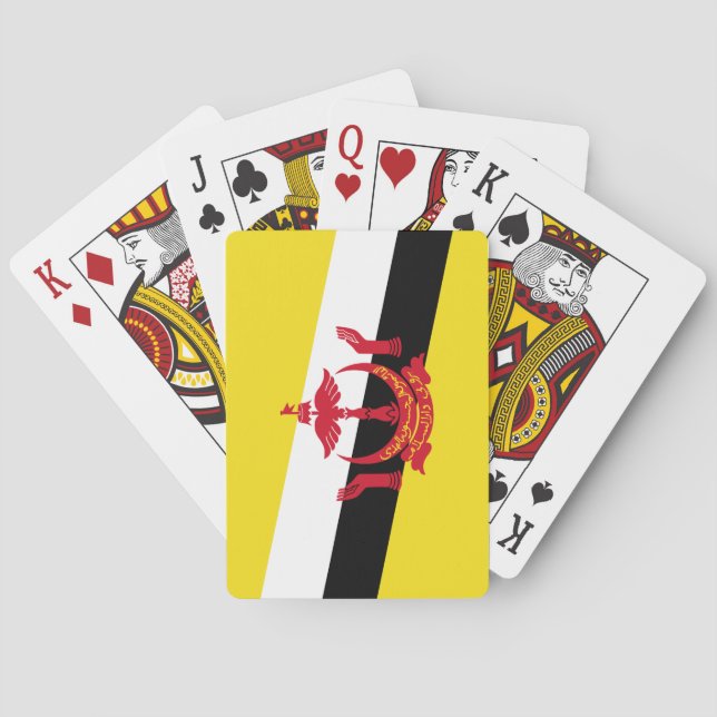 Baraja De Cartas Bandera de Brunei (Reverso)