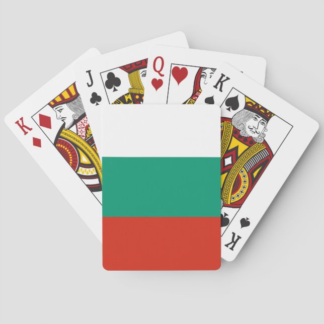 Baraja De Cartas Bandera de Bulgaria (Reverso)