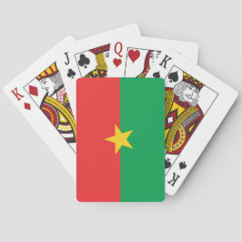 Baraja De Cartas Bandera de Burkina Faso
