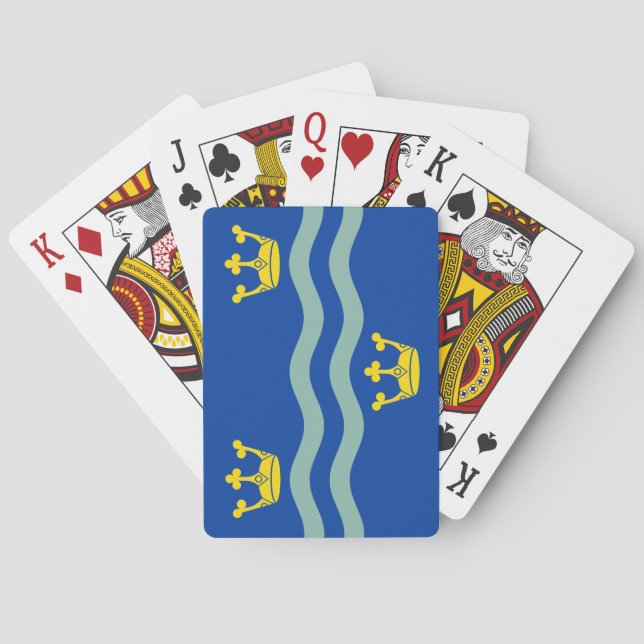 Baraja De Cartas Bandera de Cambridgeshire (Reverso)