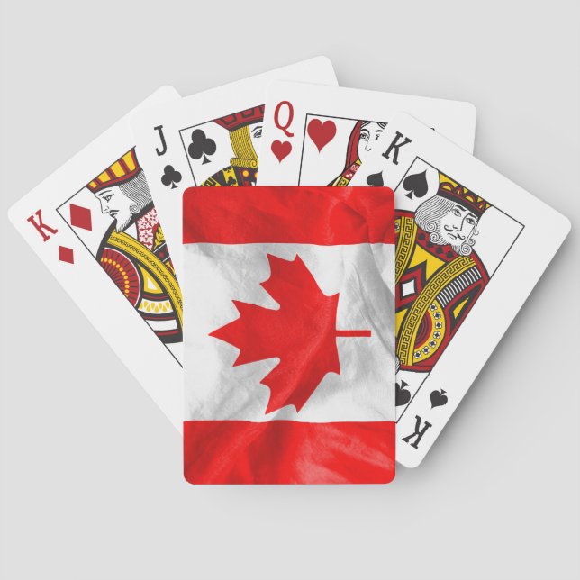 Baraja De Cartas Bandera de Canadá (Reverso)