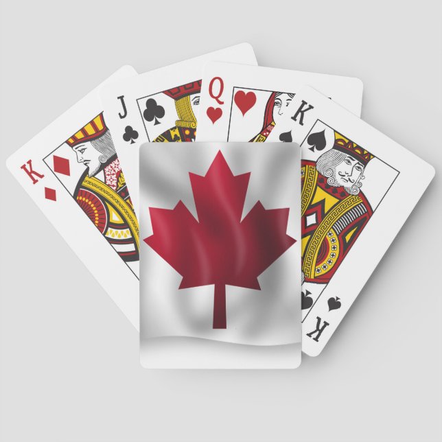 Baraja De Cartas Bandera de Canadá (Reverso)
