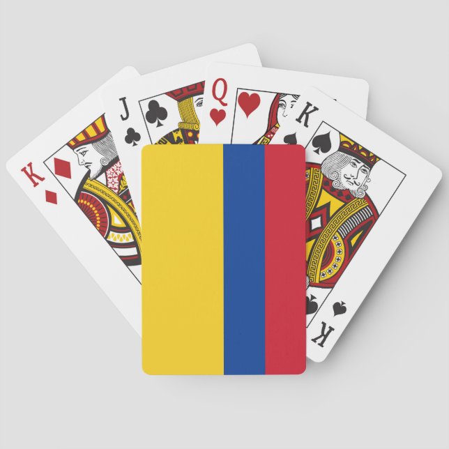 Baraja De Cartas Bandera de Colombia (Reverso)