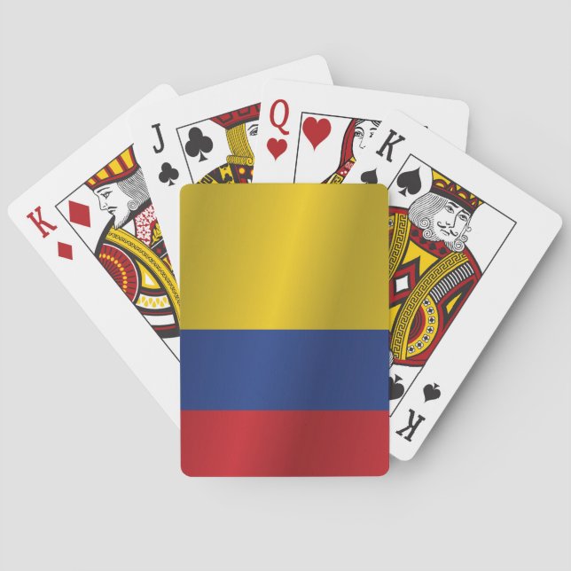 Baraja De Cartas Bandera de Colombia (Reverso)
