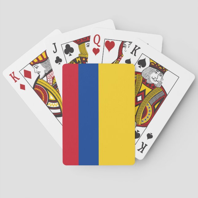 Baraja De Cartas Bandera de Colombia (Colombia) (Reverso)