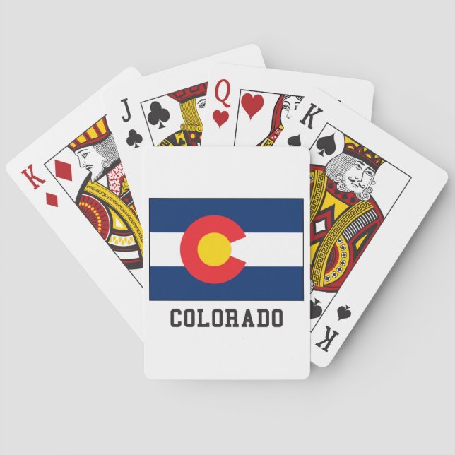 Baraja De Cartas Bandera de Colorado (Reverso)