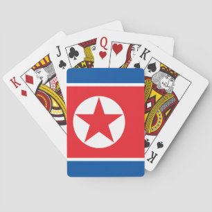 Baraja De Cartas Bandera de Corea del Norte