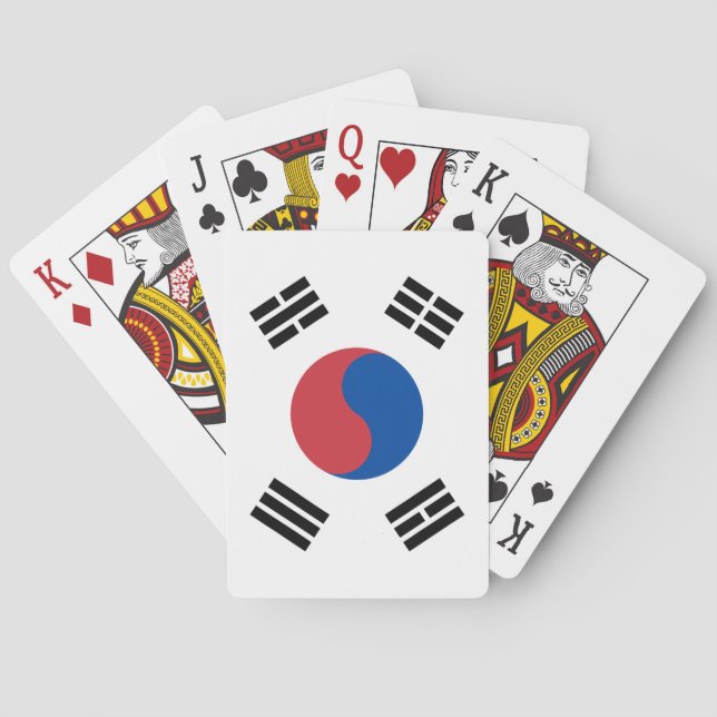 Baraja De Cartas Bandera de Corea del Sur (ROK) (Reverso)