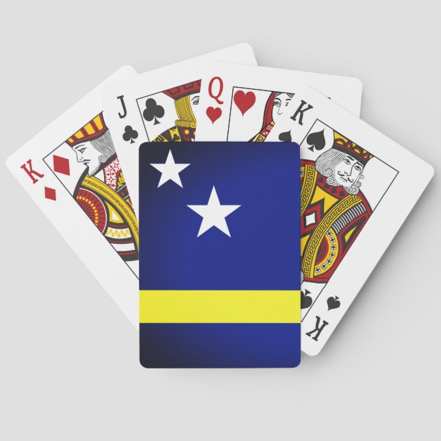 Baraja De Cartas Bandera de Curazao (Reverso)