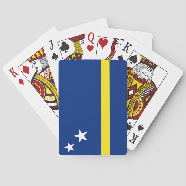 Baraja De Cartas Bandera de Curazao (Reverso)