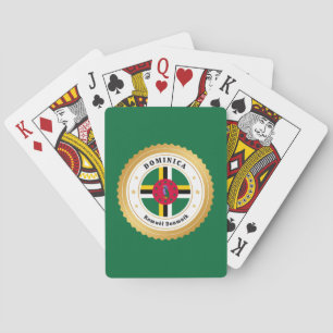 Baraja De Cartas Bandera de Dominica