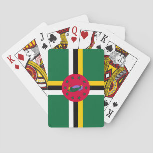 Baraja De Cartas Bandera de Dominica