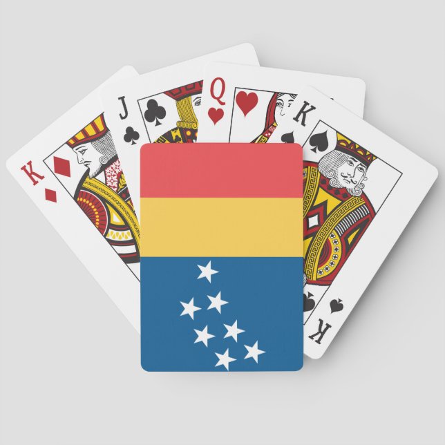 Baraja De Cartas Bandera de Durham, Carolina del Norte (Reverso)