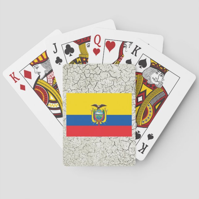 Baraja De Cartas Bandera de Ecuador (Reverso)